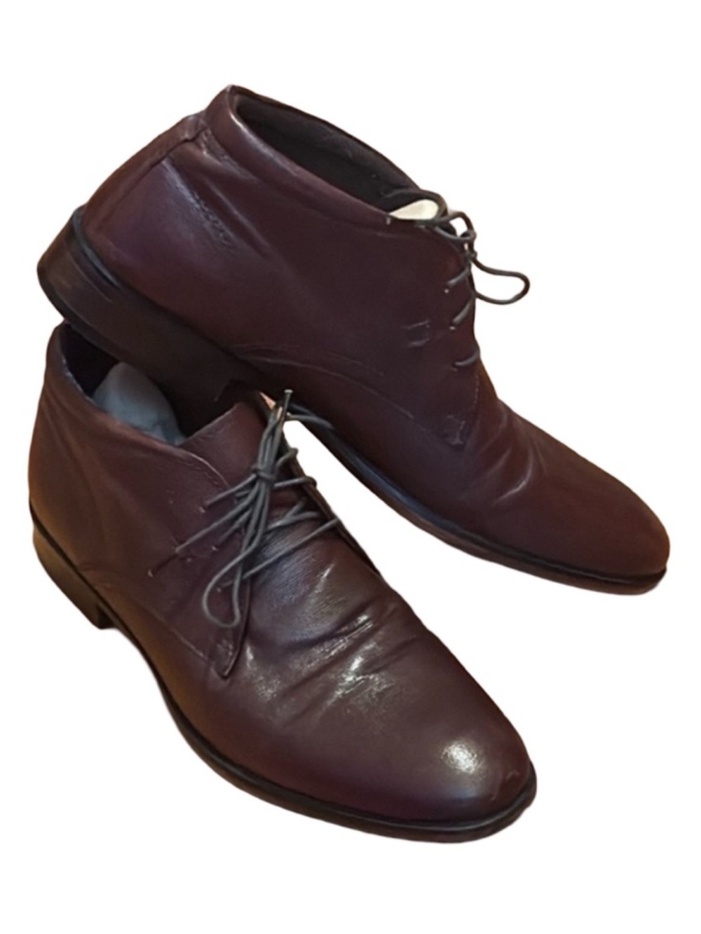 Red Tape Textured Leather Ankle Chukka Boots Men’s 9